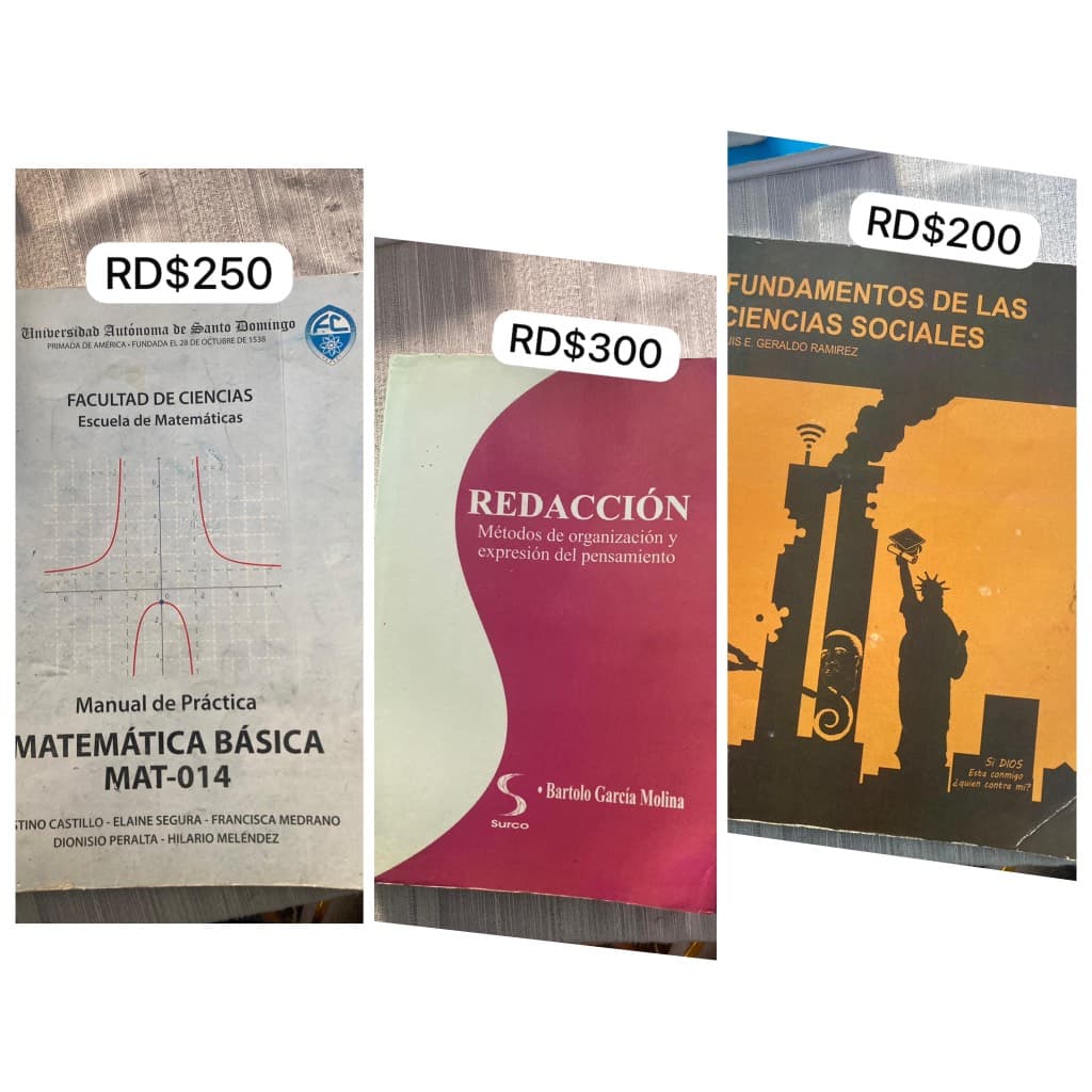 Manual de matemáticas,libro redacción y sociales
