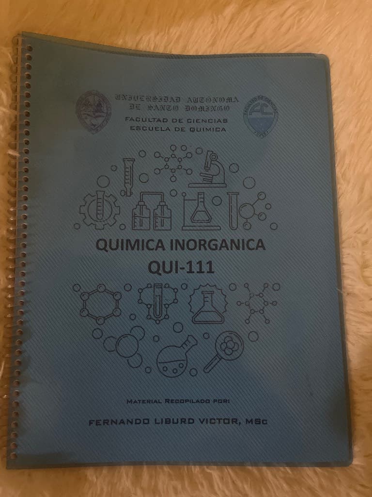Manual de la teoría de Química Inorganica QUI-111