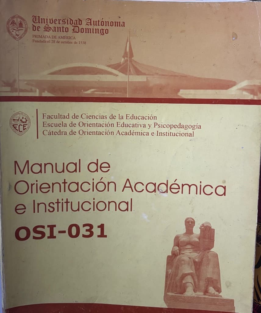 Manual de orientación académica e institucional