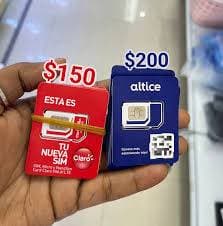 Venta activado a tu nombre Chip Claro ($150) y Altice ($200)