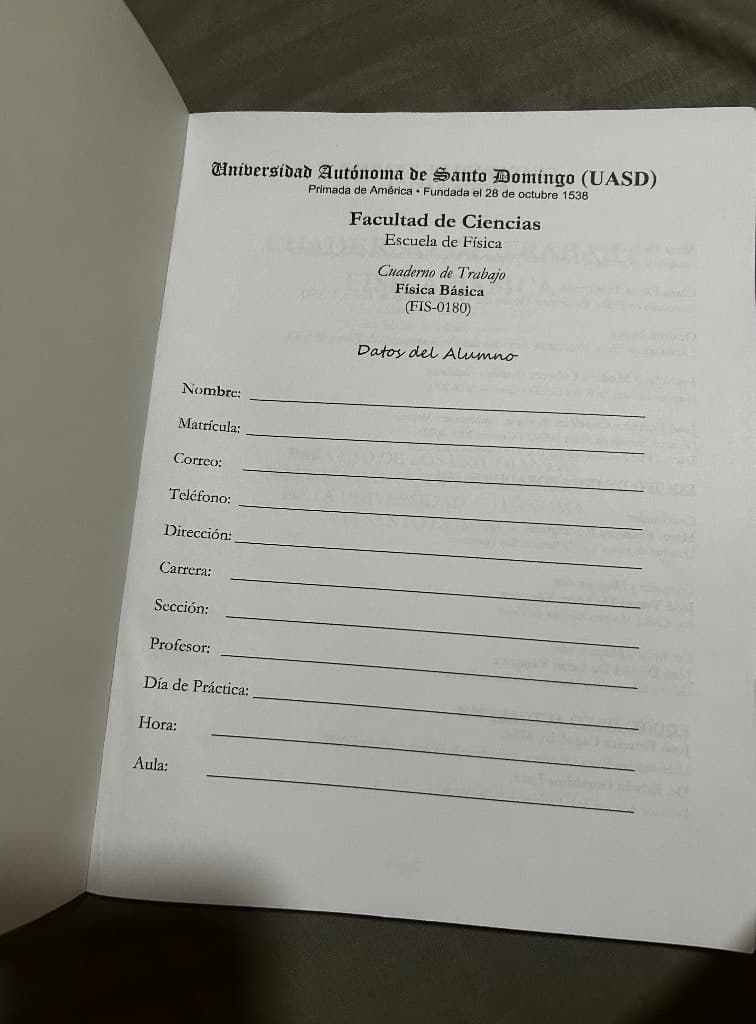 Cuaderno de trabajo de física básica — foto 2